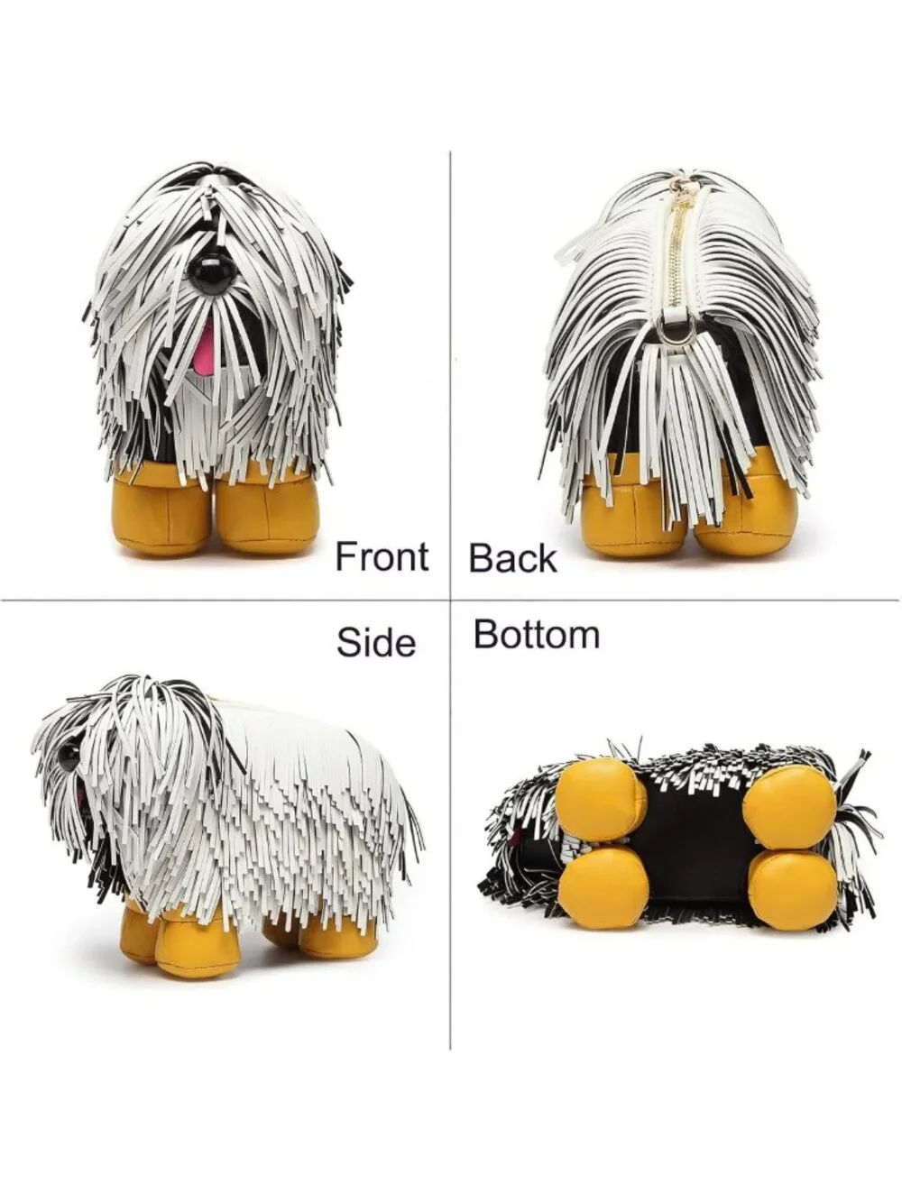 Dog-Shaped Novelty Purse | Cute Handbag for Shoulder & Crossbody Use